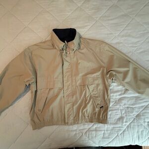 London Fog Beige Hooded Jacket